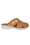 25Y Nbl08 Tan Women's Genuine Leather Daily Slippers - 2