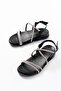 1001-1105 Black Silver Stone Daily Women's Sandals - 3