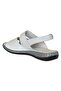 25Y Nbl09 White Women's Genuine Leather Casual Sandals - 3