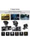 MUNTAQI 3 Channel Dash Cam Front and Rear with Interior – 1080P Full HD Car Camera with Night Visi - 2