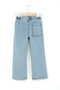 Girls' Wide Leg Jeans with Elastic Waist My Melody and Kuromi Embroidered Jeans - 5