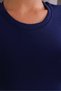 Women's Crew Neck Lycra Short Sleeve Crop Blouse - 6