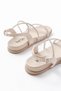 1001-1105 Beige Silver Stone Daily Women's Sandals - 5