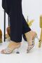 Alina Women's White 7 cm Transparent Heeled Multi-Cross Daily Slippers - 2