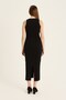 Women S Black Halter Neck Bodycon Stylish Midi Dress – for Casual and Special Occasion Pairings - 4