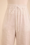 Elastic Waist Linen Trousers - 5