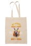 My Favorite People Are Dogs Dog Lover Printed Gift Organic Raw Cloth Bag