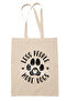 Less People More Dogs Themed Dog Lover Printed Gift Organic Raw Cloth Bag