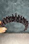 Burgundy Ala Beaded Design Bridal Henna Crown - 4