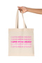 I Love Being Delulu Printed Gift Organic Raw Cloth Bag