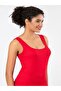 Women's Ribbed Look Thick Strap Basic Undershirt - 2