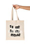 Number One Dad in the World Printed Father's Day Organic Raw Cloth Bag