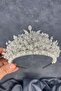 Cream livan beaded bridal henna crown hair accessory - 6