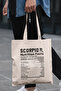 Scorpio Scorpio Nutrition Facts Funny Printed Gift Organic Raw Cloth Bag