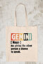 Gemini Noun Definition Printed Gemini Zodiac Sign Astrology Printed Gift Organic Raw Cloth Bag