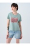 Women's Regular Fit T-Shirt Lf2038918 Mint Green - 4