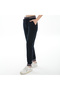 Women's Rib Detailed Navy Blue Sweatpants (with Plus Size Option)