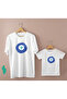 Evil Eye Bead Printed 100% Cotton T-Shirt