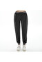 Women's Rib Detailed Anthracite Sweatpants (with Plus Size Option) - 2
