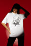 Cat Mom Printed Women's Circle Neck Cotton Oversize Short Sleeve T-Shirt - 3