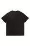 Bow Printed Black T-Shirt for Girls - 2