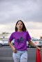 Men/Women La Transfer Printed Round Neck Short Sleeve T-Shirt - 2