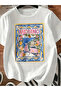 Unisex and I Amo Printed Oversize Crew Neck T-Shirt