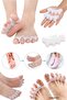 Reel Toe 5 Finger Separating Silicone Bunion Protector Finger Separator Night Splint Hallux Valgus - 3