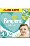 Baby-Dry Diapers with Aloe Vera Lotion and Leakage Protection, Size 4+, 10-15 kg, 74 Diapers - 2