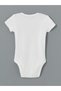 Lcw Baby Ecru Organic Fabric Baby Girl Bodysuit with Snap Fasteners 2-Pack - 4