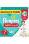 Baby Dry Pants Diapers with Aloe Vera Lotion, 360 Fit & up to 100% Leakproof, Size 7, 17+kg