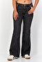 Women Regular Fit High Rise Washed Flared Jeans, Grey