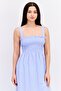 Women Gingham Square Neckline Sleeveless Midi Dress, Multicolor - 4