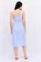 Women Gingham Square Neckline Sleeveless Midi Dress, Multicolor - 3
