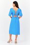 Women Polka Dots Casual Midi Dress, Multicolor - 4