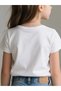 Children's "A" Graphic Printed Girl's T-Shirt Tshirt for Girls - 4