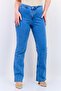 Women Regular Fit Solid Stretchable Flare Jeans, Blue