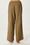 Linen Culotte Pants Blouse Suit Lrv0116 Khaki - 6