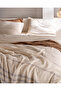 Breville Single Muslin Yarn Dyed L Fitted Sheet I N Duvet Cover Set - Ecru/Beige - 3