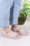 05-2001 Soft Comfortable Buckle Detailed Lace Braided Women's Sandals - 3