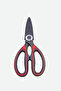 Multifunctional Stainless Steel Kitchen Scissors |   Red-Black |   Meat, Fish, Vegetable Cutting - 5