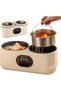 Rice Cooker with Double Pots, 2L Multi-Function Rice Cooker, Electric