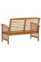Garden Bench | Natural Wood | Solid Acacia Wood | Medium | Durable - 4