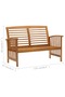 Garden Bench | Natural Wood | Solid Acacia Wood | Medium | Durable - 3