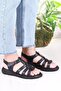 35904 Mavişim Comfortable Flexible Velcro Lace-Up Women's Sandals - 3
