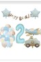 Blue Age Foil Balloon Retro Airplane Police Car Balloon Retro Birthday Party Set Ornament - 3