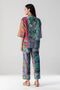 Anatolian Inspired Special Design Linen Textured Woven Kimono Trousers Set of 2 - 7