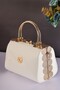 Elysara Eb0170 |   Stylish Portfolio Bag with Patent Leather Double Metal Handles