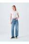 Straight Regular Fit Blue Women's Jean Trousers Lf2039819