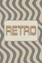Mosso Retro Beige Gray Text Detailed Woven Base Decorative Carpet Mosso127